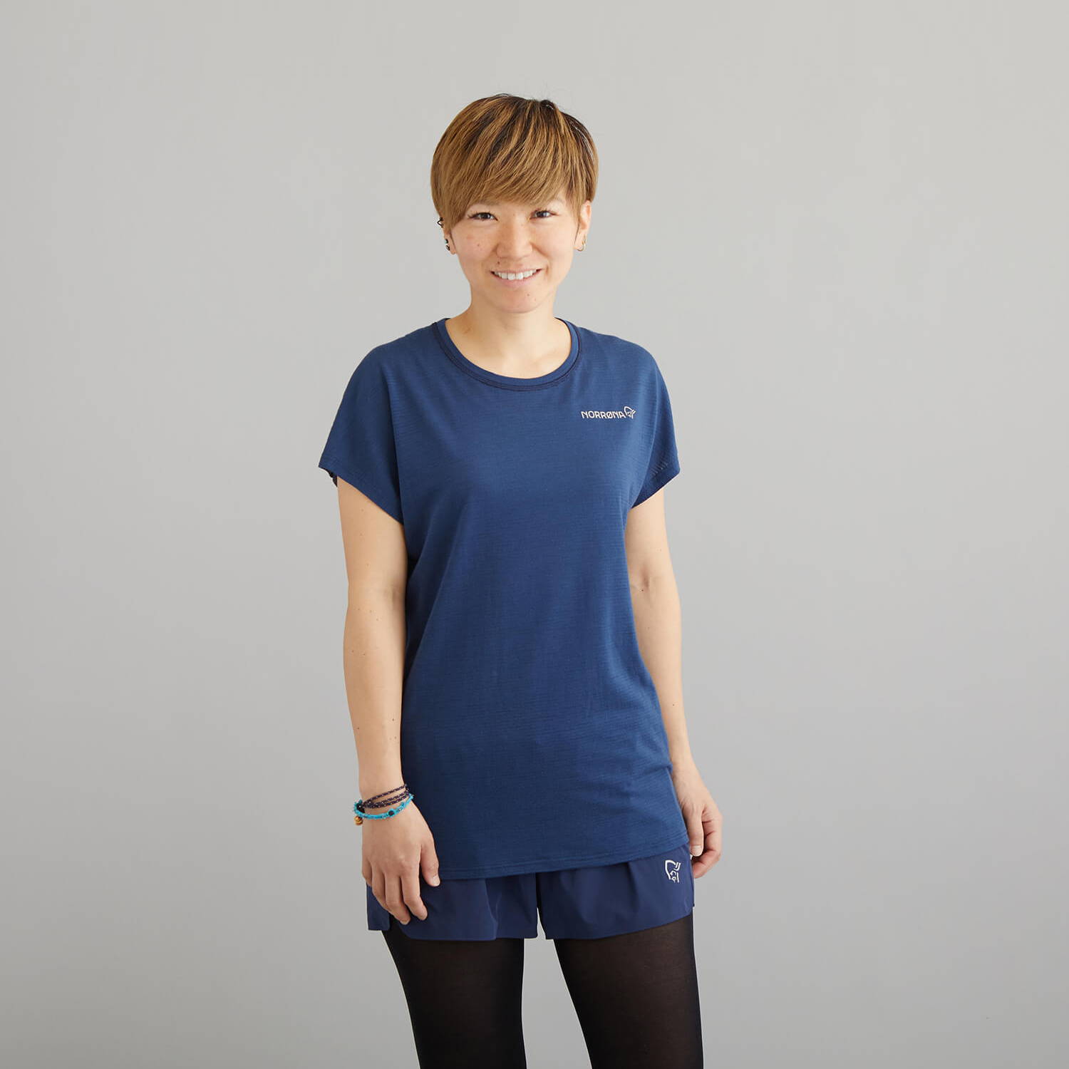 NORRONA（ノローナ）/ビティホーン ウールTシャツ/ネイビー/WOMENS
