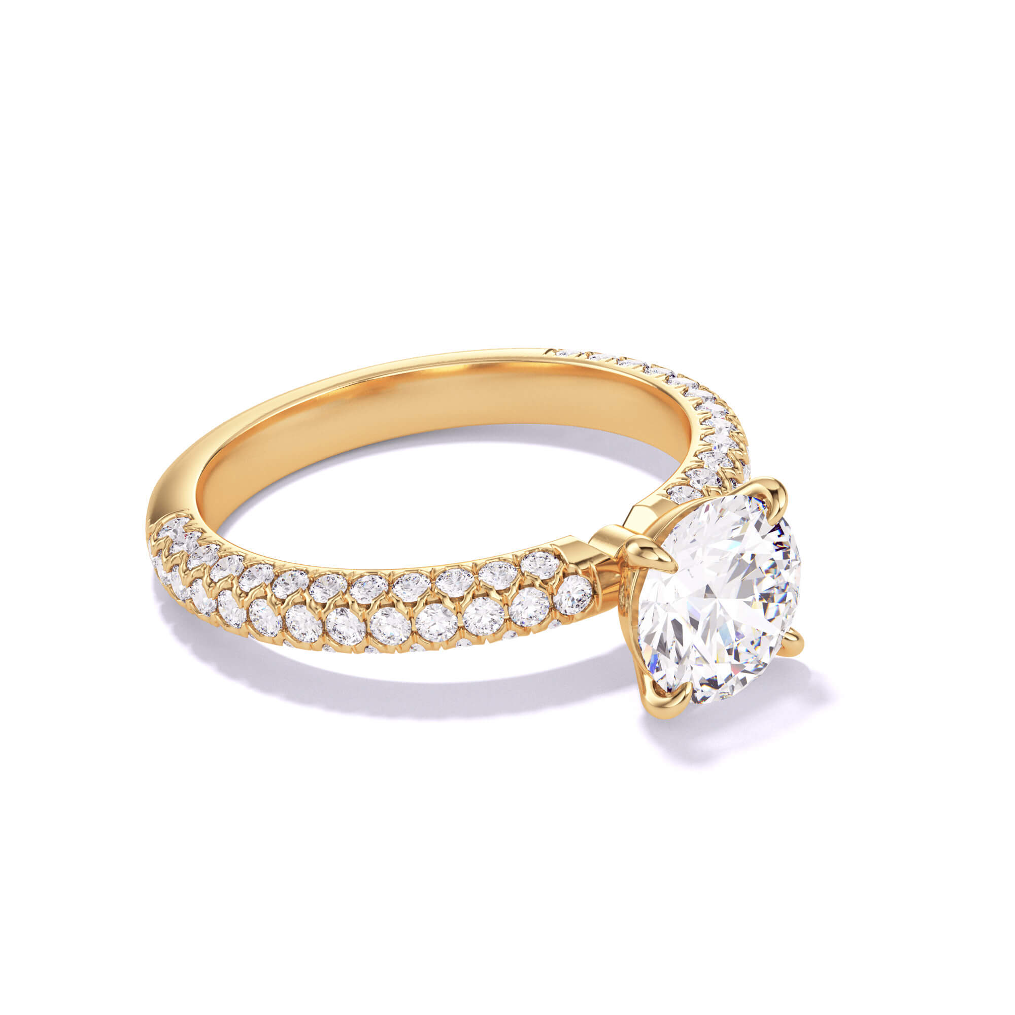 1 carat round diamond engagement ring