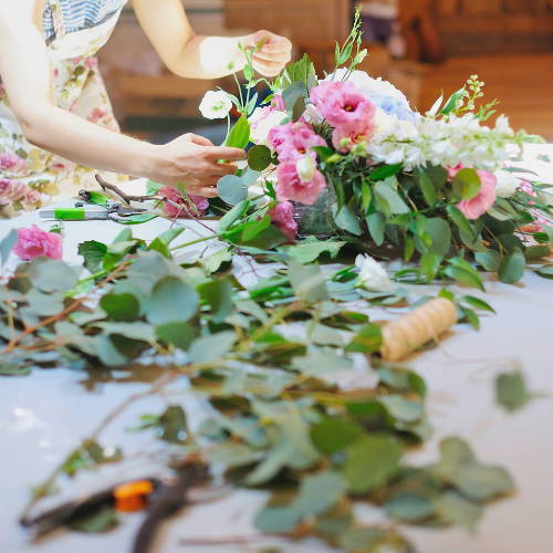 Bouquet With Artificial Flowers