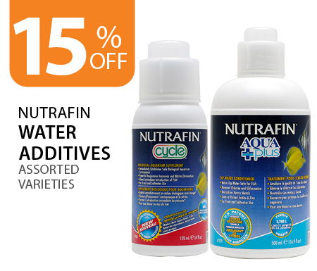 15% off Nutrafin Water Additives