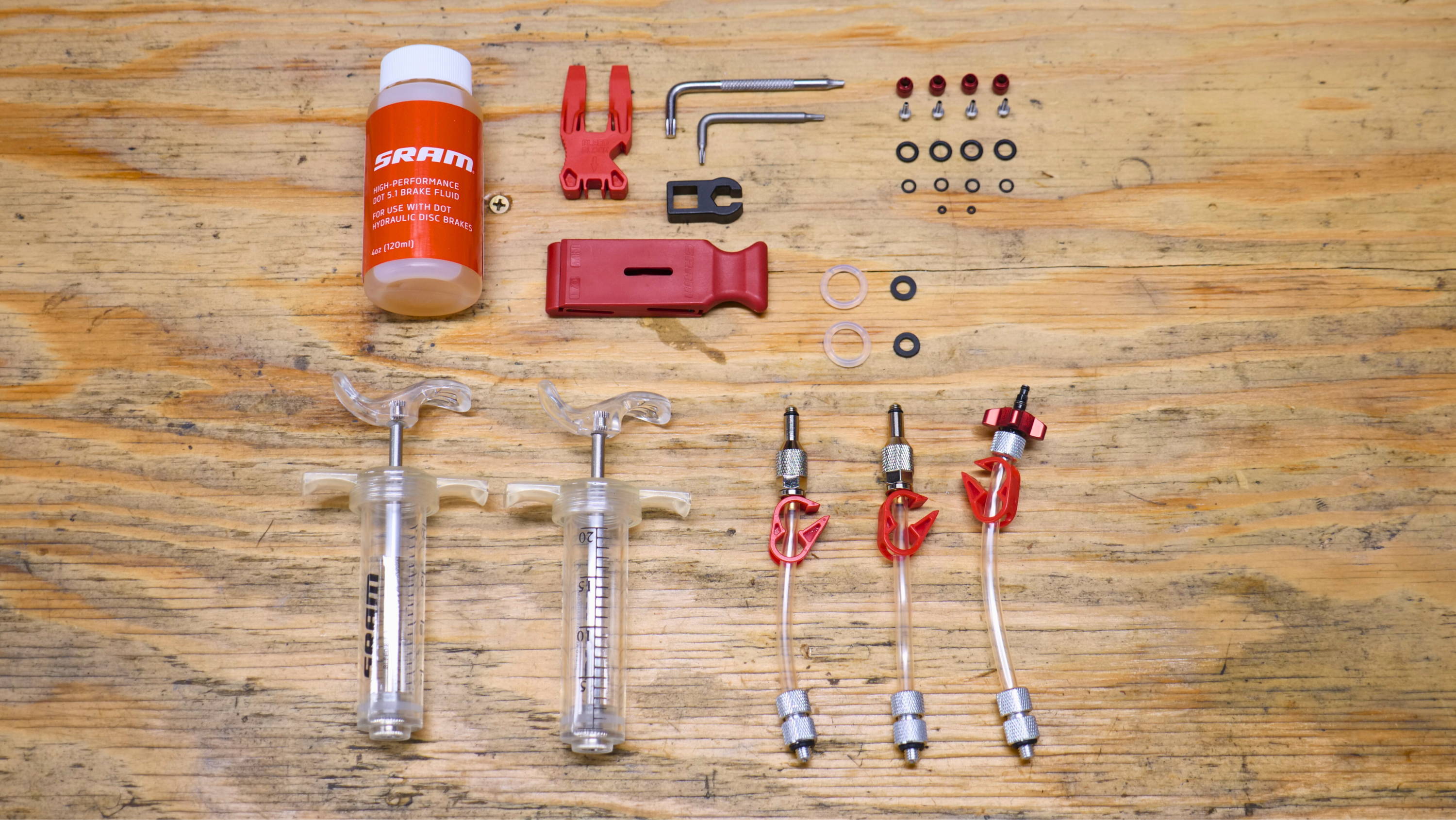 Kit Sangria Freio SRAM Pro DOT Bleed V2 - Completo Para Manutenção De Bicicleta