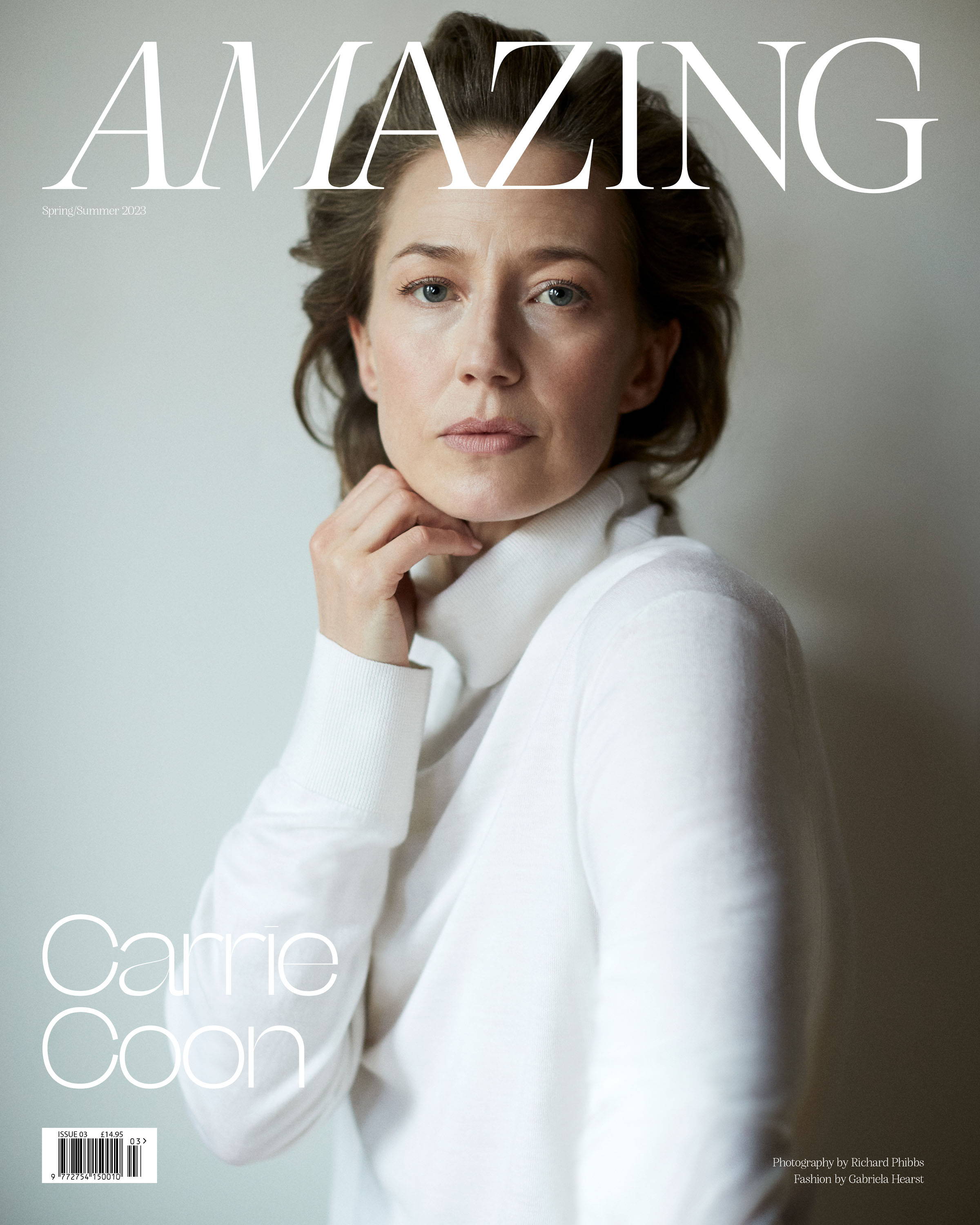 Carrie Coon covers AMAZING issue 3 by Richard Phibbs