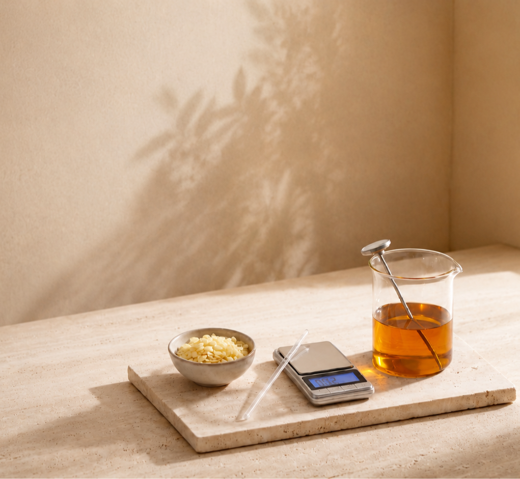 A glass of tea, a phone, and a bowl of dessert on a table.