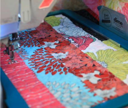 QUILTING WITH AN EMBROIDERY MACHINE