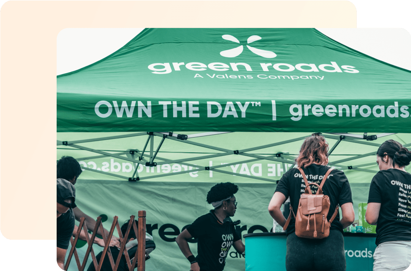 Green Roads Own The Day Tent