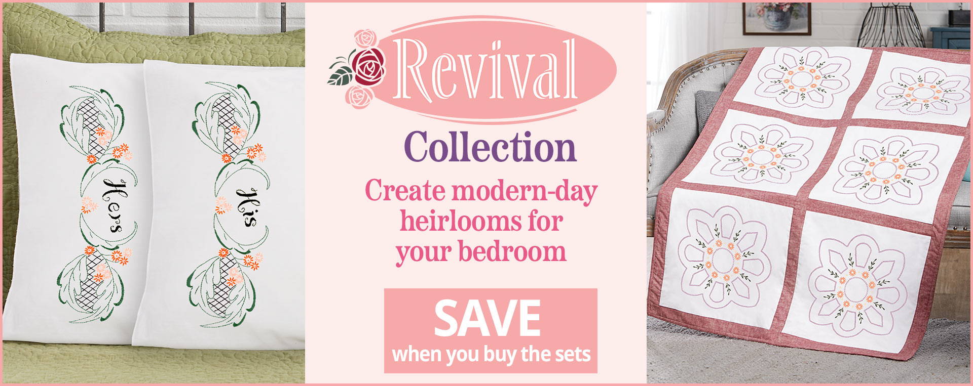 Revival Collection. Images: Featured Needlework from Revival Collection