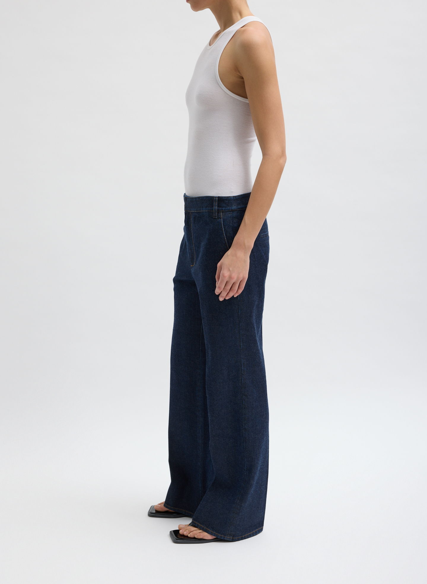 Indigo Denim Pat Trouser Jean