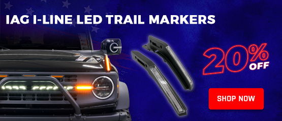 4th of July Sale - IAG I-Line Ford Bronco LED Trail Markers 20% OFF!