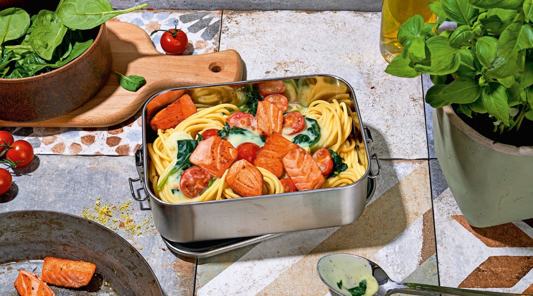 Pasta mit Lachs