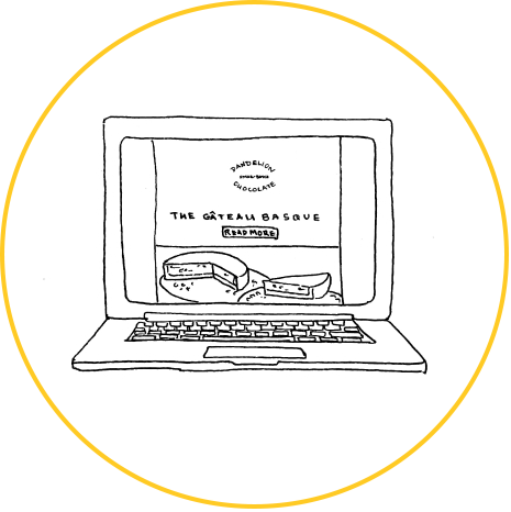 illustration ona laptop computer