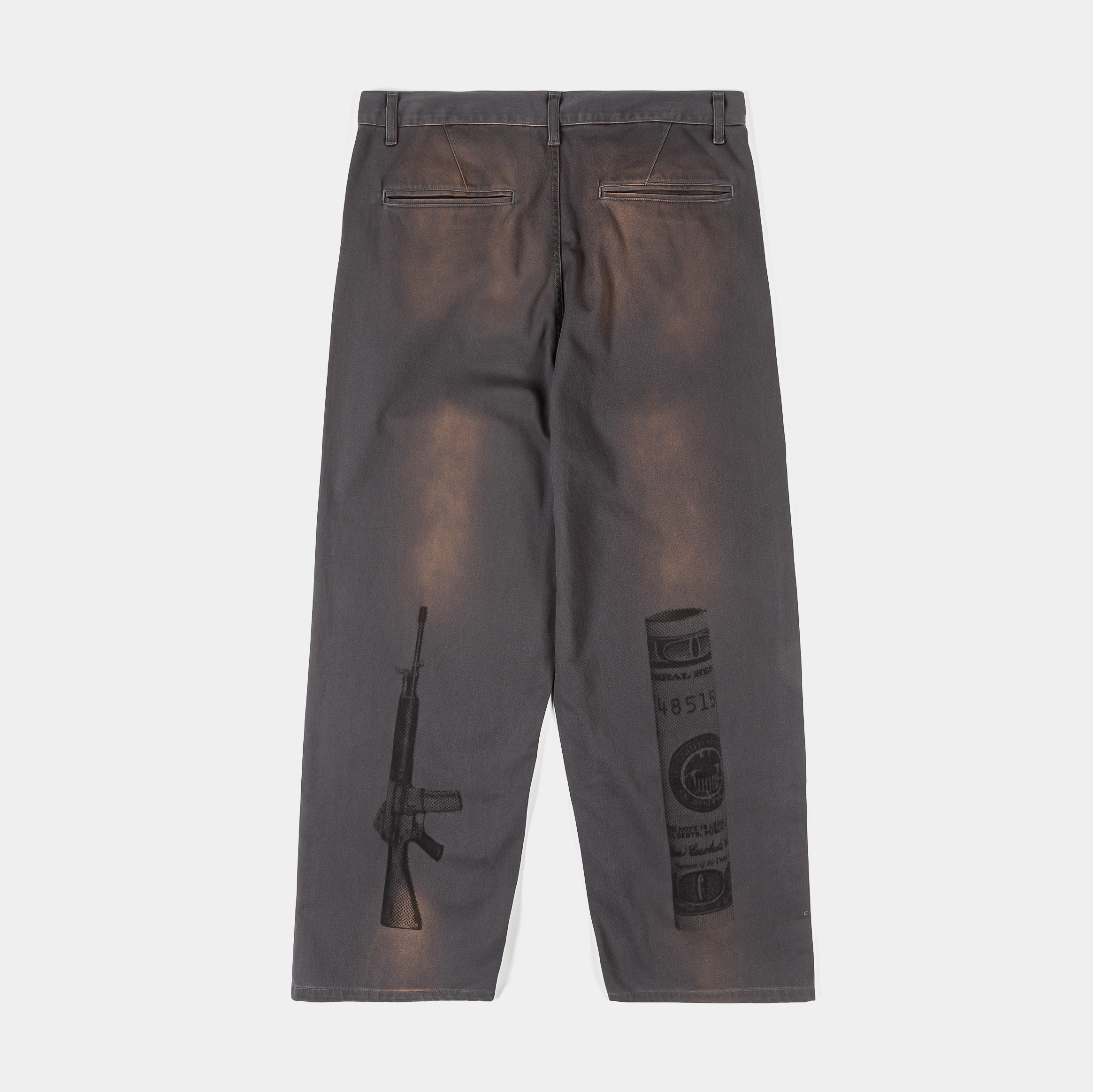 Gray pants with 