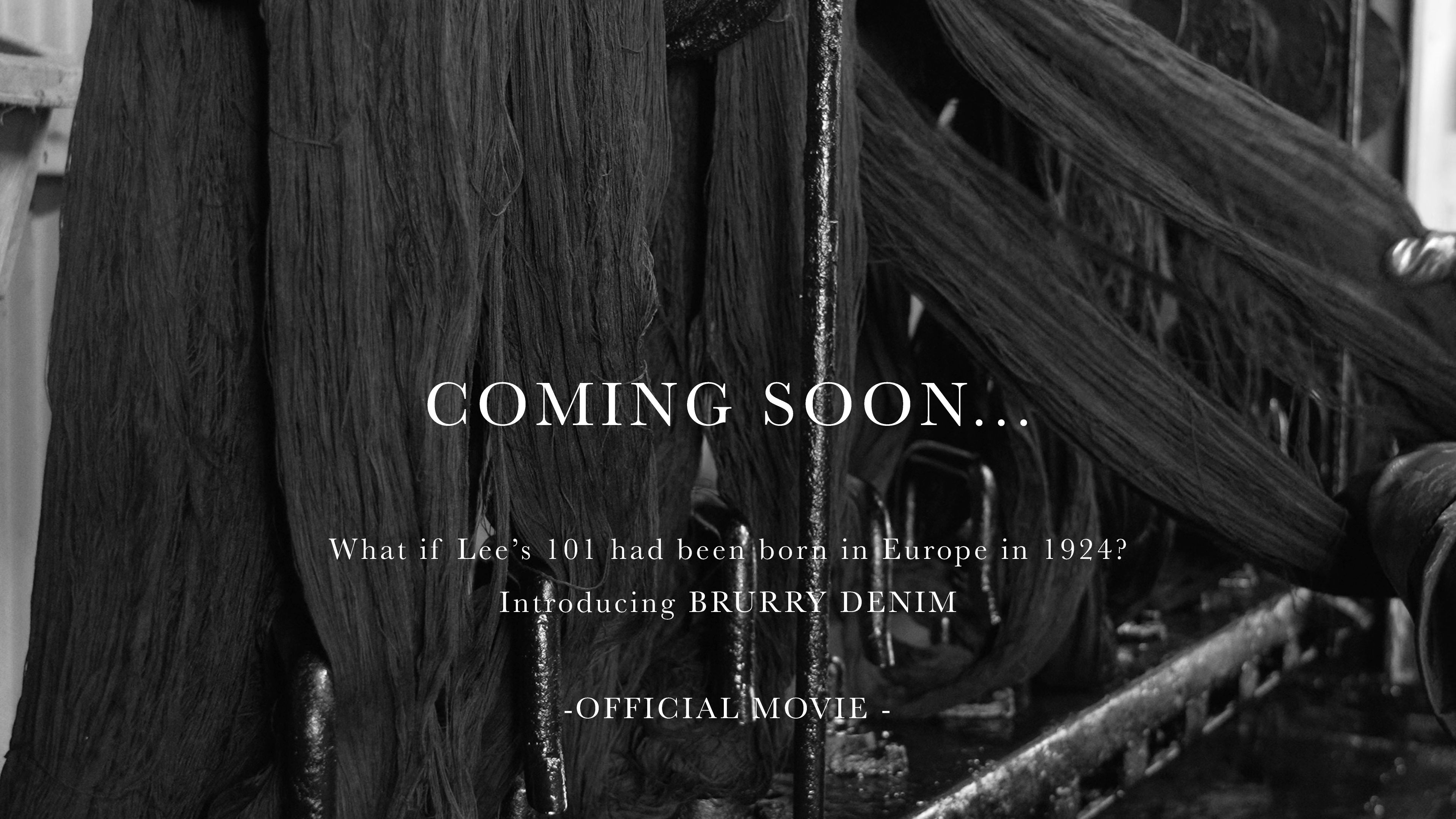 Black and white image with text announcing a forthcoming event or release.