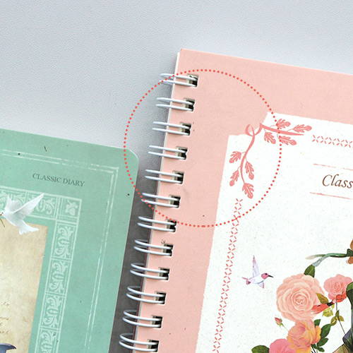 Recycled paper - Anne story spiral undated monthly diary notebook