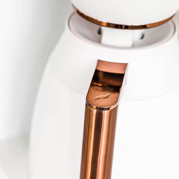 matte white insulated coffee carafe