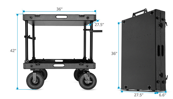 Proaim Victor Lite V2 Video Production Camera Cart. Payload 200kg/440lb.