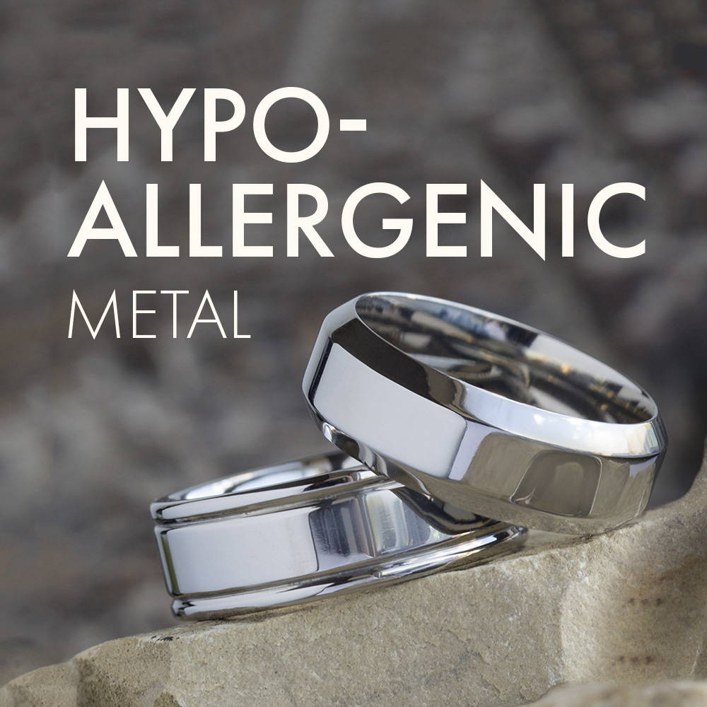 Hypoallergenic metal wedding bands