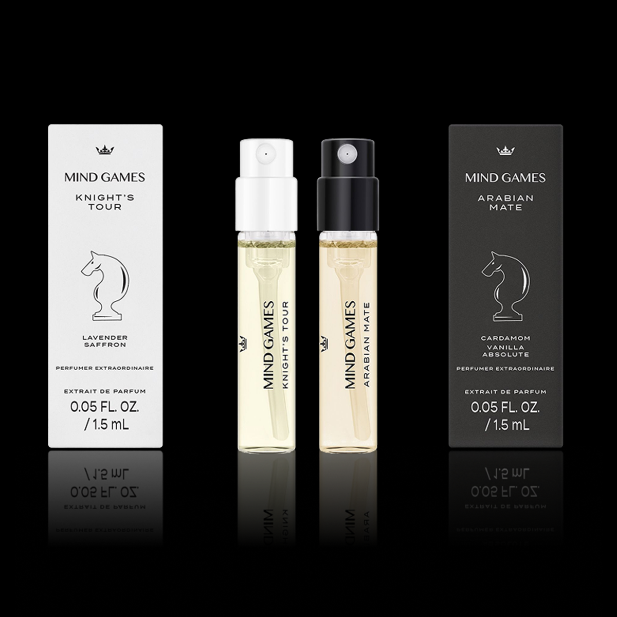 Knight’s Tour and Arabian Mate 1.5ml Sample Duo