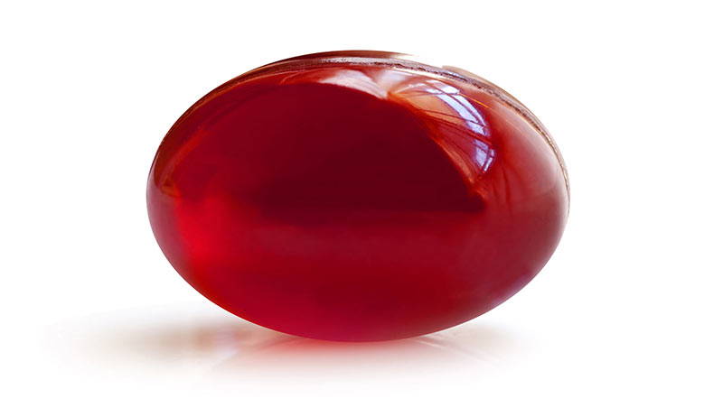 Arctic Ruby Oil ruby-red softgel