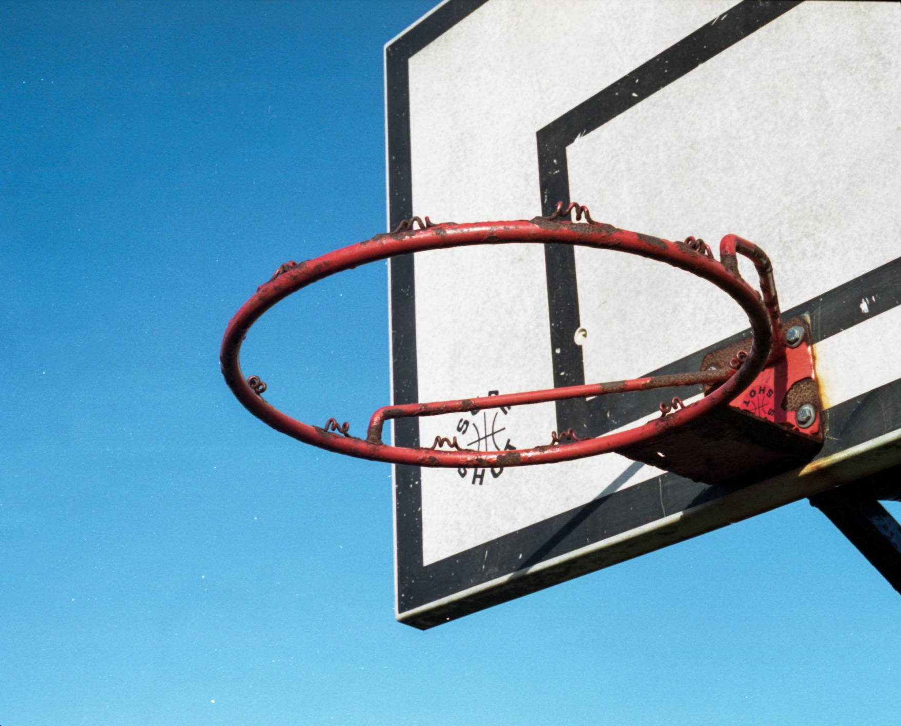 FRONT Interview | Jamie's photograph of basketball hoop