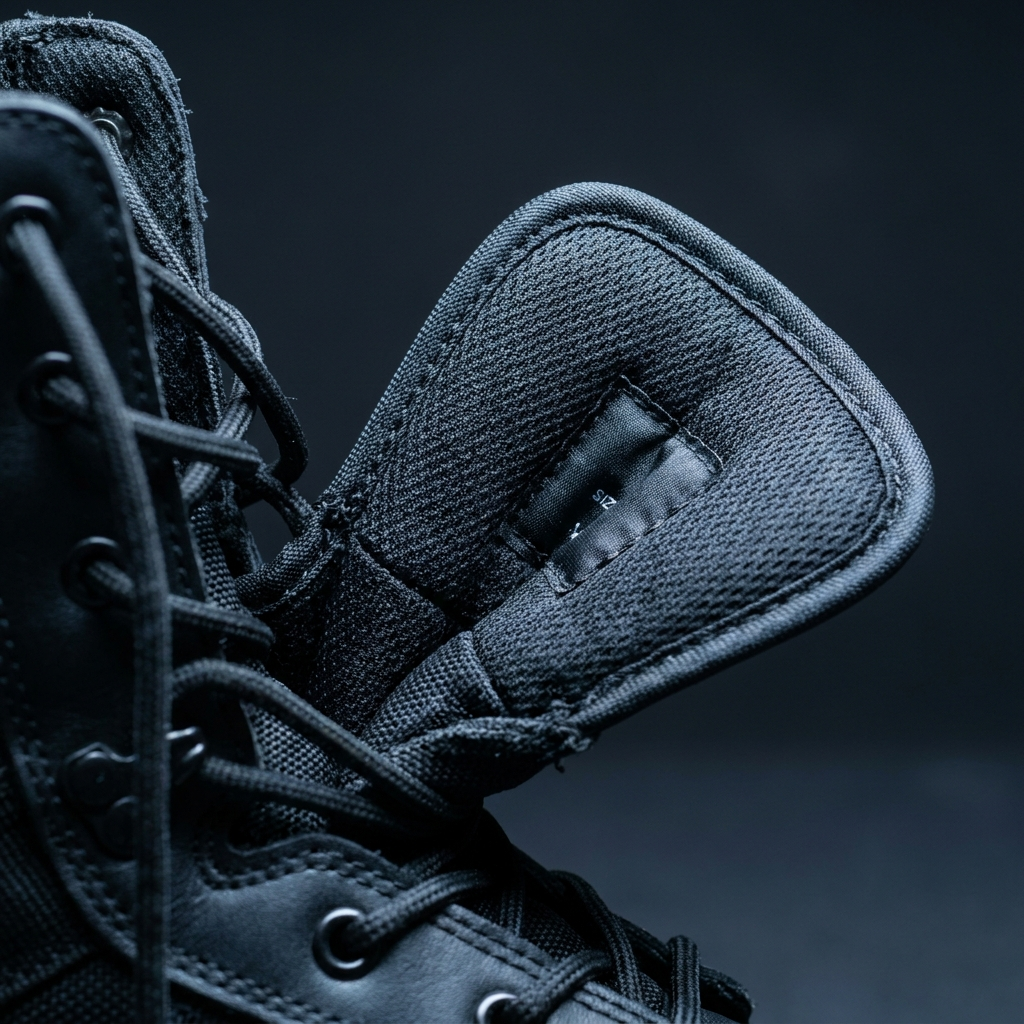 Boot tongue size label