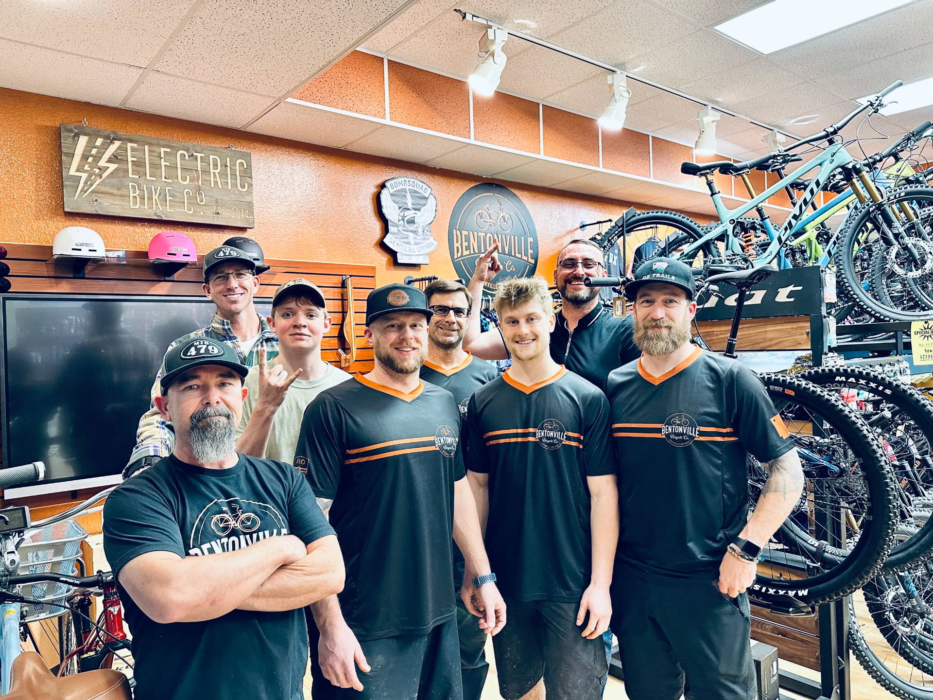Staff of Bentonville Bicycle Company.