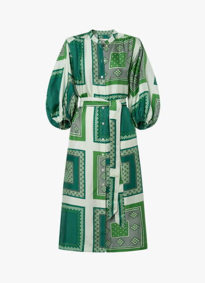 oroton green bow dress Bow-Detail Corset Mini Dress in Emerald Green - 14 main image 0