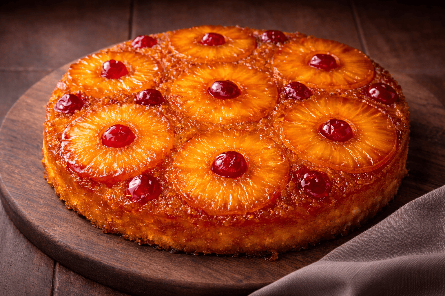 Wood-Fired Bourbon Caramel Pineapple Cake、Smoked Pineapple Upside-Down Cake、 Bourbon Pineapple Upside Down Cake