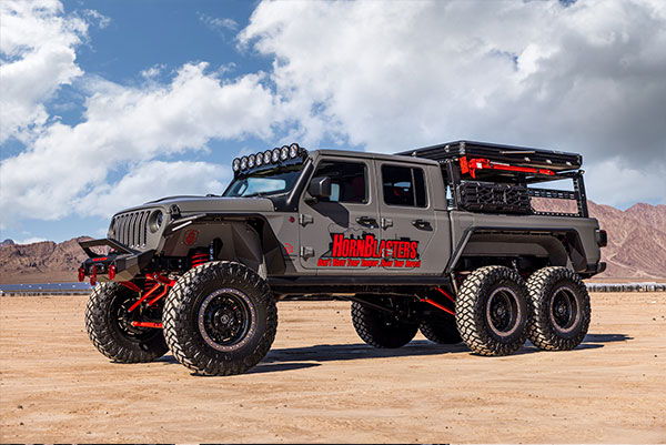 Red State Performance's 2020 Jeep Gladiator 6-Wheel Hellcat