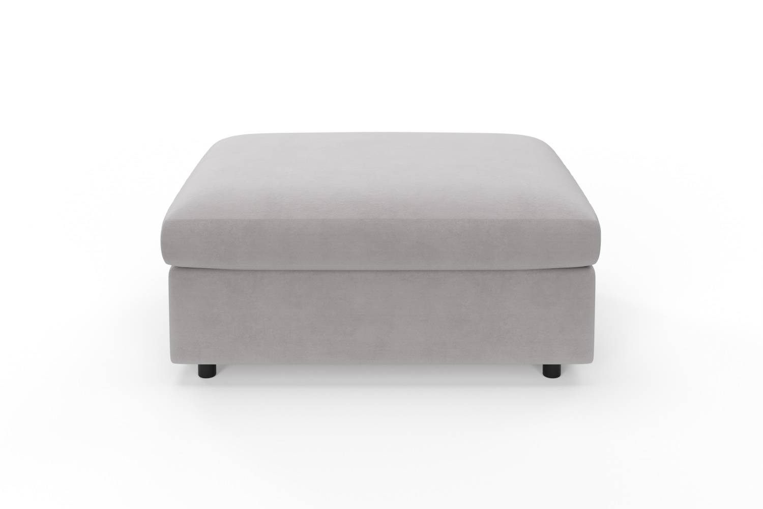 Footstool bed in warm grey
