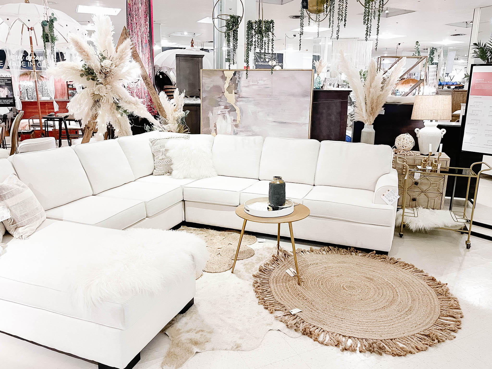 Calgary White Sofa