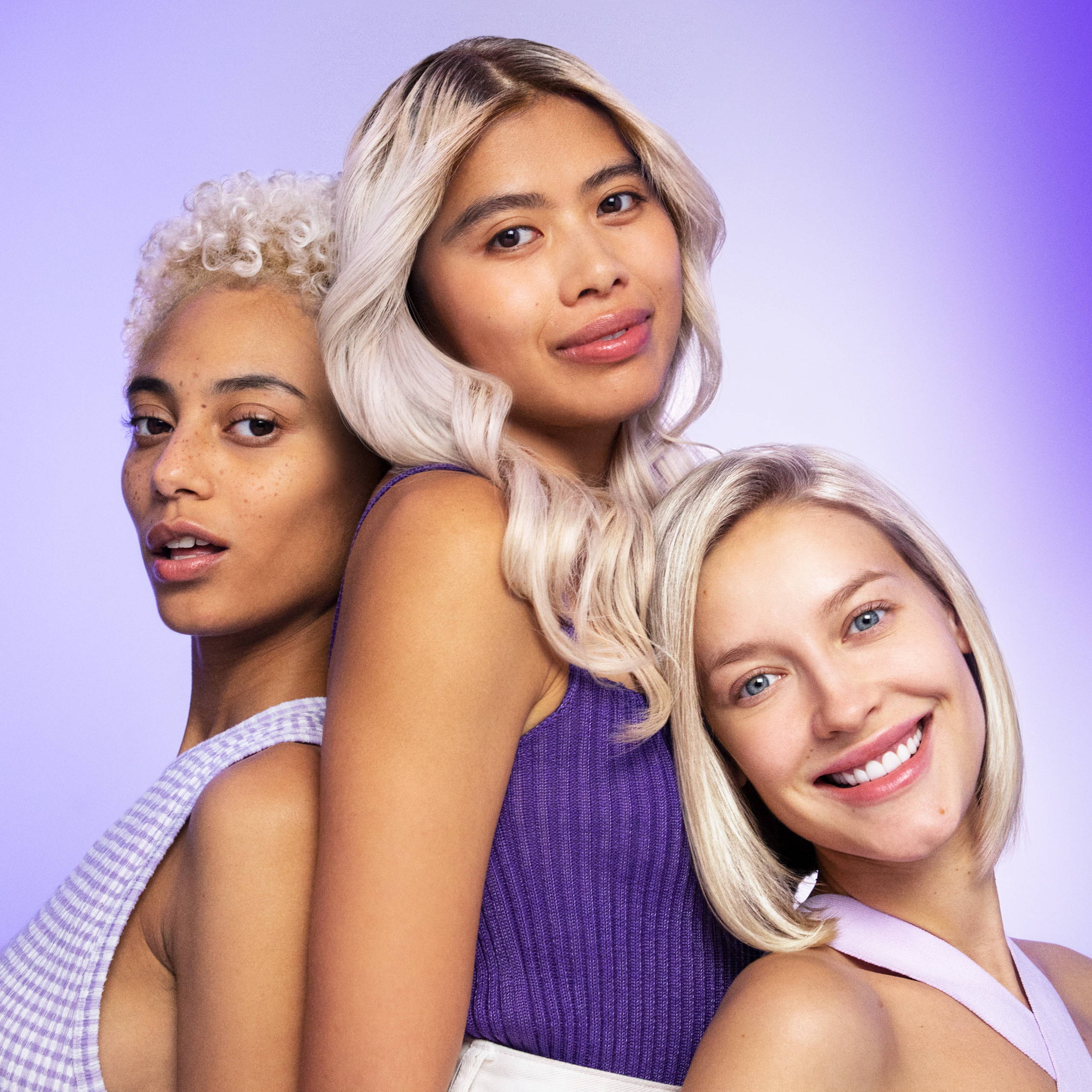 Eva NYC Models After Using Purple Shampoo for Blondes 