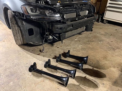 2016 Volkswagen Golf Sport Wagon Train Horn Install