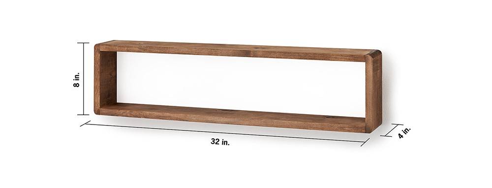 32 inches rectangle wall shelf