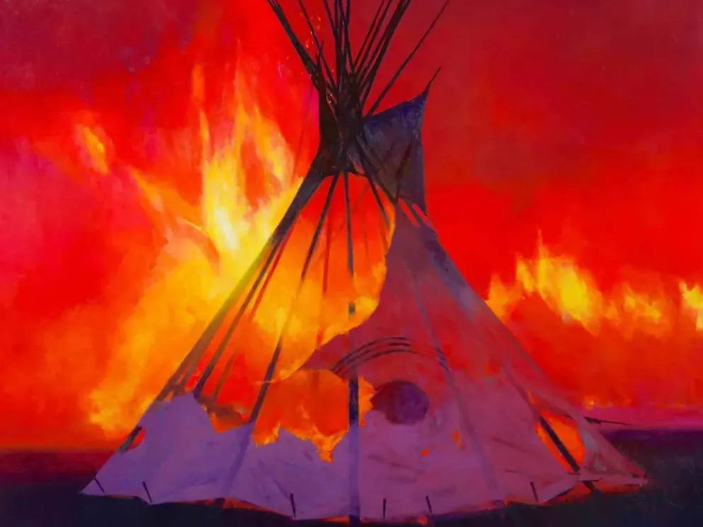 Tom Gilleon. Brule. Native American Art. David Yarrow