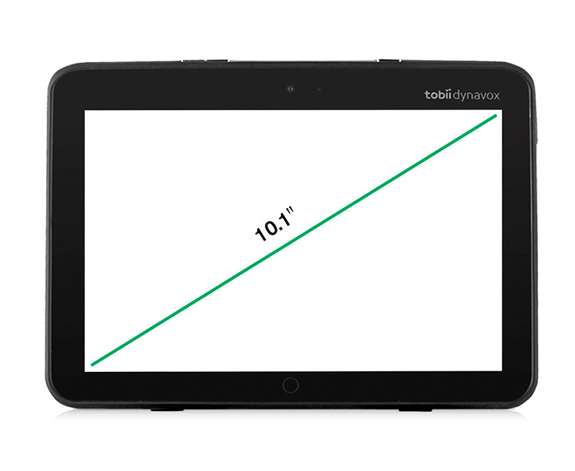 Tobii Dynavox I-110 SGD showing screen size