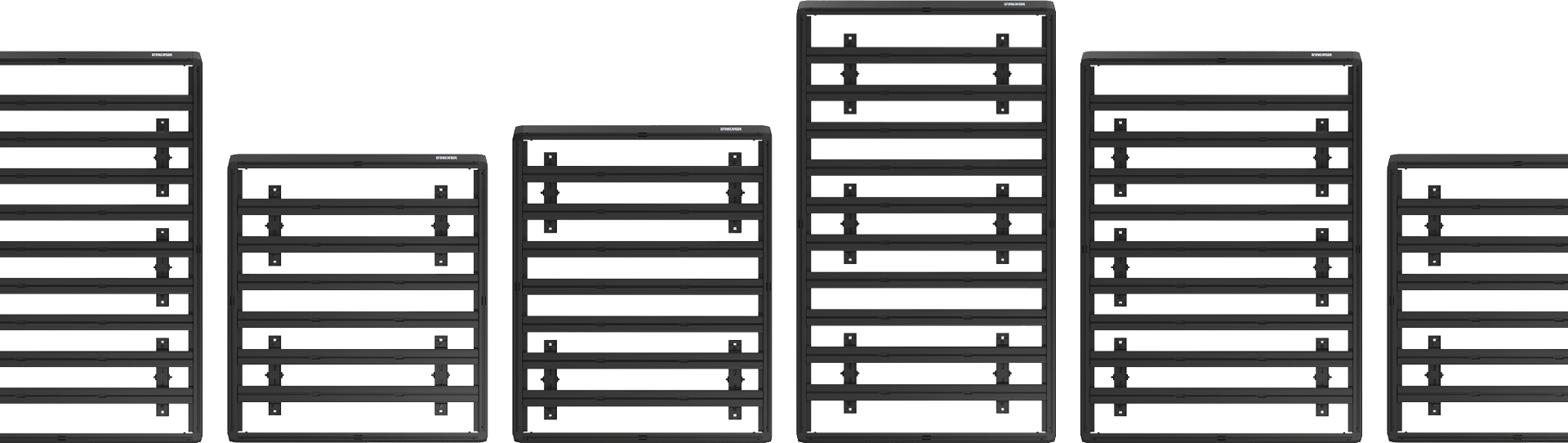 Different sizes of Yakima LockNLoad Platforms
