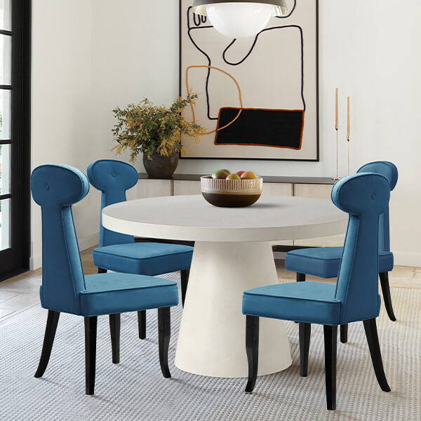 Chic Home Sariah Dining Chair Blue
