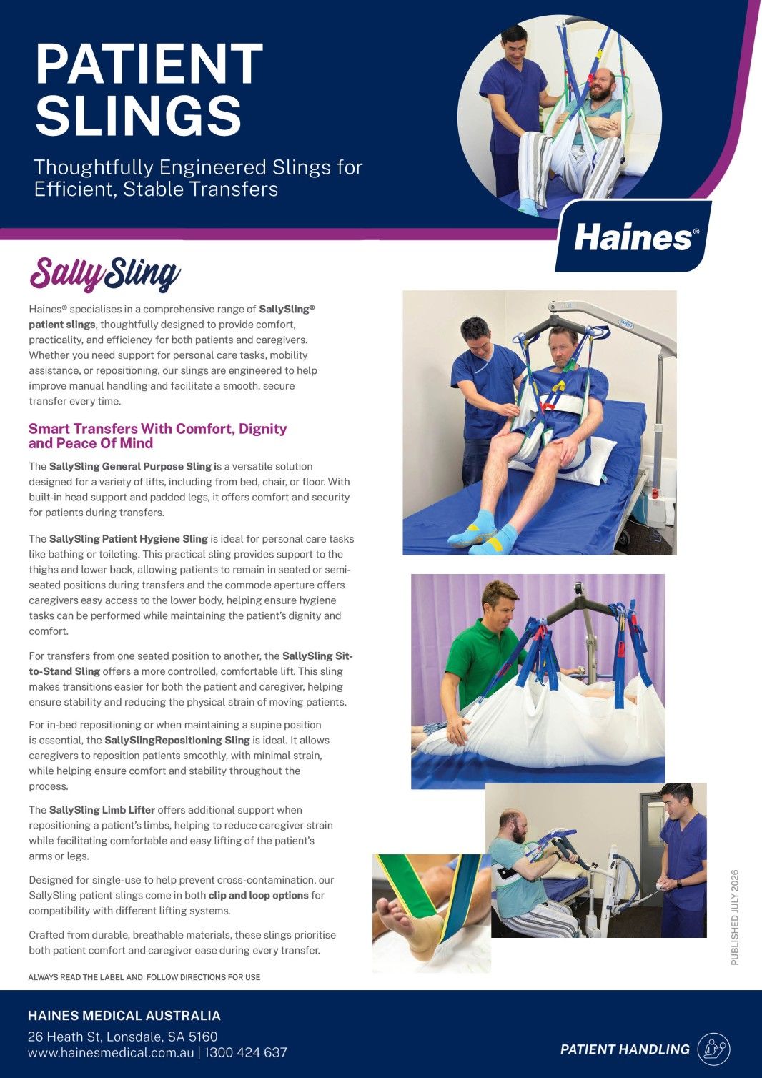 Patient Slings & Straps Brochure