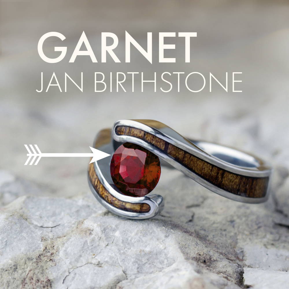 Garnet engagement rings