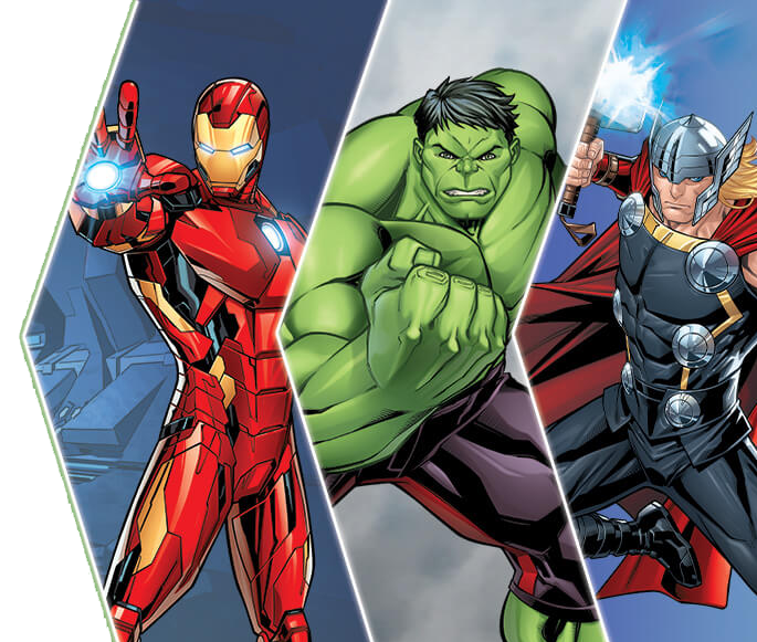 Image Of Marvel Ironman, The Hulk And Thor