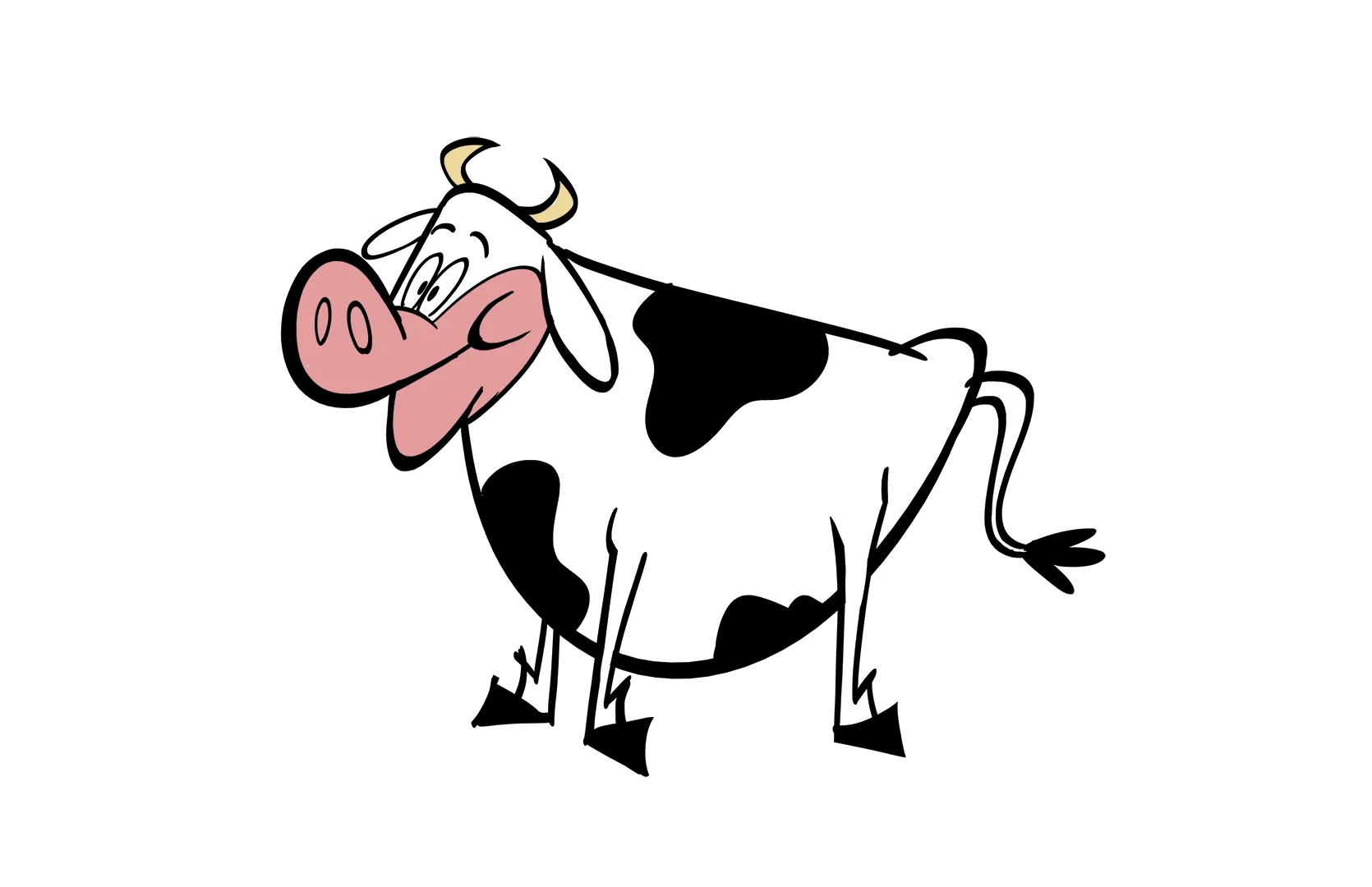 Illustrated cow