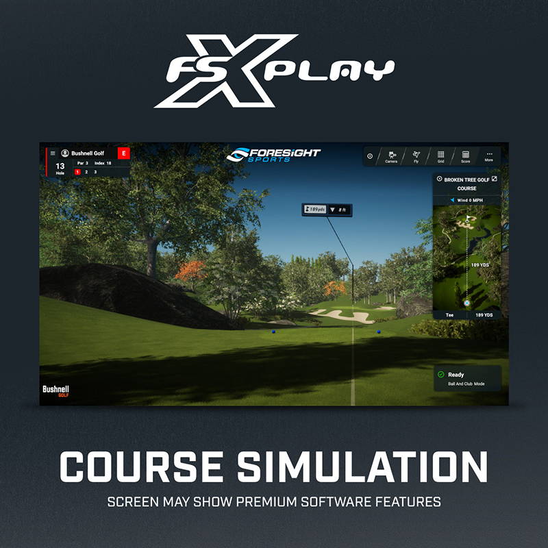 FSX Play course simulation software for the Bushnell Launch Pro