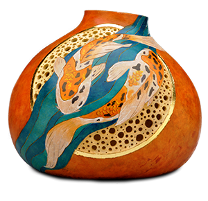 Gourd art by Christy Barajas